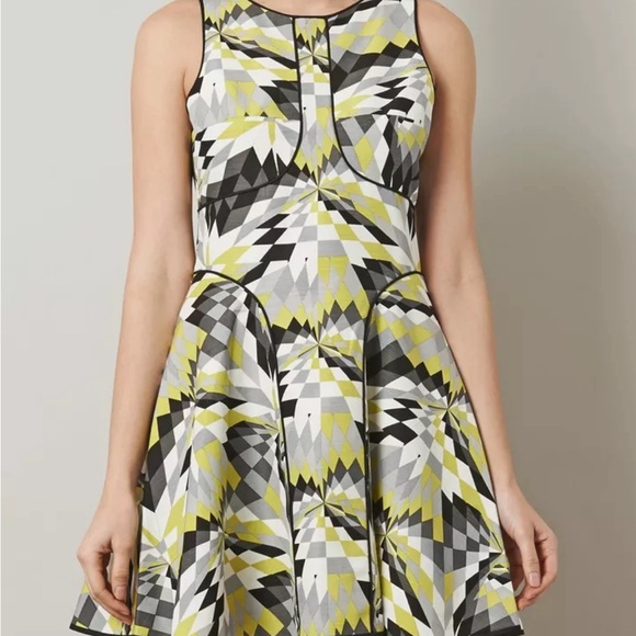 TIBI Isosceles Silk Blend Dress As Seen On Celebrity Size 6 - Picture 3 of 8